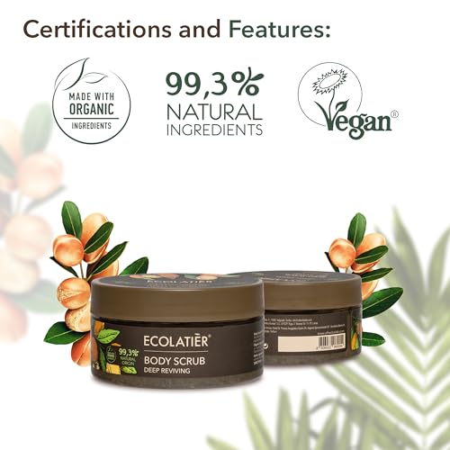 Organic Argan Oil Exfoliating Body Scrub, 8.5 Fl Oz - Image 6