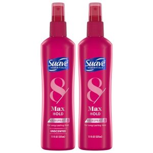 Suave Max Hold Hairspray 2-Pack: Unscented & Scented