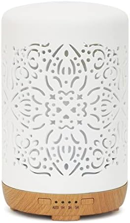 Earnest Living 250ml Ceramic Essential Oil Diffuser with Timers
