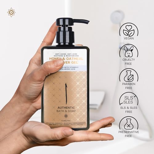 All-Natural Honey Oatmeal Body Wash, 16.9 Fl Oz - Image 3