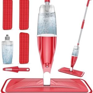 EXEGO Microfiber Spray Mop for Hardwood and Tile Cleaning