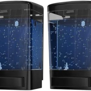 2-Pack Wall Mount Soap Dispenser, 33.8oz, Black