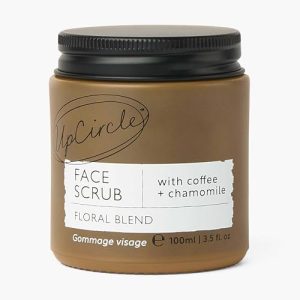 UpCircle Floral Coffee Scrub for Sensitive Skin, 3.5oz