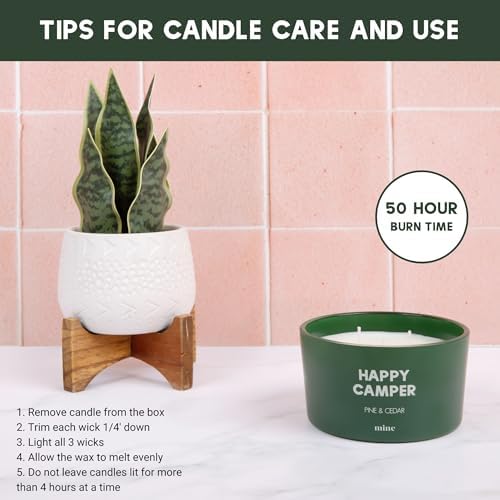 Happy Camper Pine Cedar 8oz Soy Candle ? Gift Box - Image 6