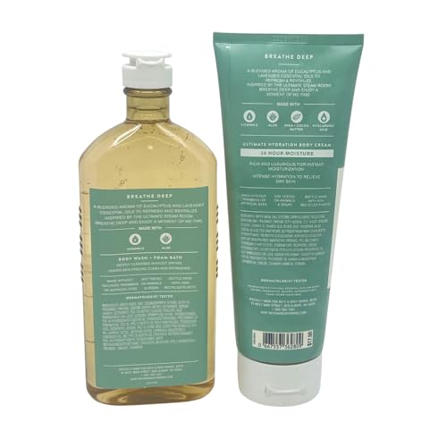 Eucalyptus & Lavender Body Wash & Cream Bundle - Image 2