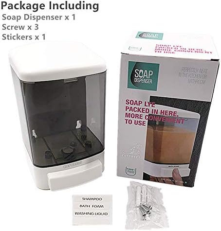33.8oz Wall-Mounted Manual Soap Dispenser ? Black - Image 7
