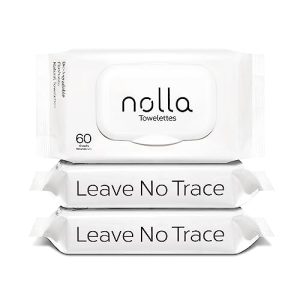 Nolla Biodegradable Flushable Wipes ? 180 Count, Aloe & Vitamin E