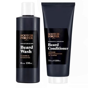 Scotch Porter Beard Wash & Conditioner Bundle for Healthy Growth