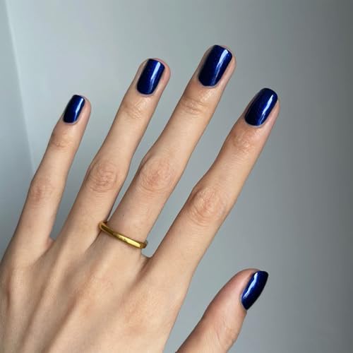 COSMOO Blue Quick Dry Nail Polish, 12ml Iridescent Varnish - Image 9