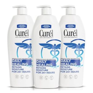 Curel Daily Healing Lotion for Dry Skin, 13 Oz, 3-Pack