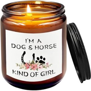 Lavender Soy Wax Candle for Dog & Horse Lovers