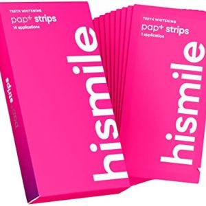 Hismile Peroxide-Free Teeth Whitening Strips, 28 Strips, 14 Treatments