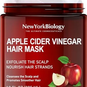 New York Biology Apple Cider Vinegar Hair Mask 10 Fl Oz Nourishing Treatment