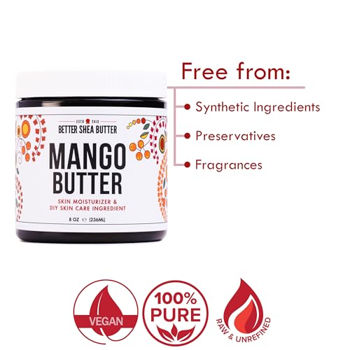 Natural Mango Butter for Skin & Hair ? 8 oz Jar - Image 4
