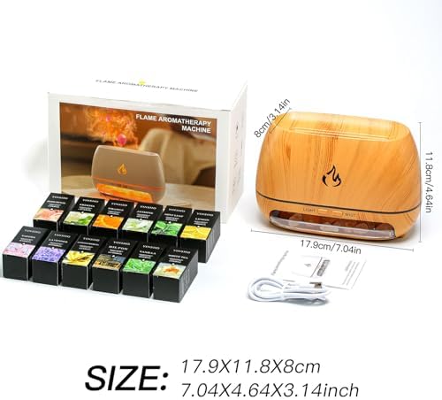 Himalayan Salt Lamp Diffuser Set with 12 Essential Oils - Image 8