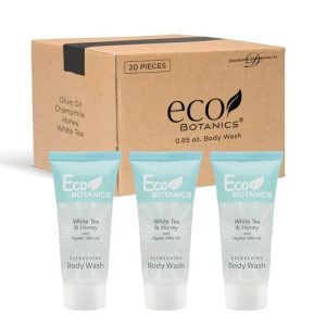 Eco Botanics Travel-Size Body Wash Soap, 0.85 oz (20-pack)