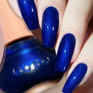 COSMOO Blue Quick Dry Nail Polish, 12ml Iridescent Varnish