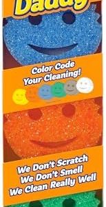 Scrub Daddy Scratch-Free Color Sponges ? BPA-Free Foam (3 Count)