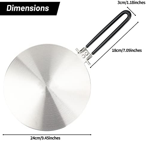 9.45? Stainless Steel Heat Diffuser for Induction Cooktop - Image 2