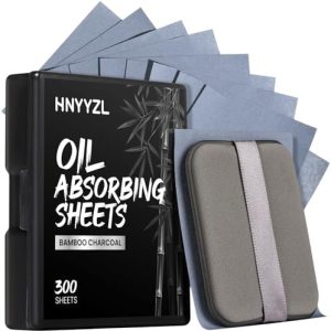 HNYYZL 300pcs Face Blotting Papers with Portable Mirror