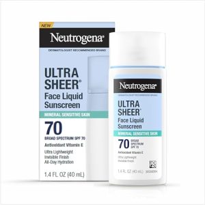 Neutrogena Ultra Sheer Mineral Sunscreen SPF 70 1.4 oz - Sun Protection Lotion