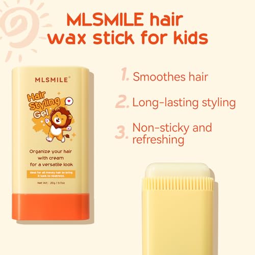2-in-1 Baby Hair Wax Stick with Comb, Moisturizing & Portable - Image 5