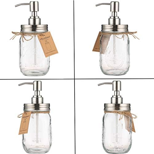 16oz Mason Jar Soap Dispenser with Stainless Steel Pump - Image 6