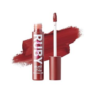 Ruby Kisses Velvet Matte Lip Cream ? Rosewood, Long Lasting