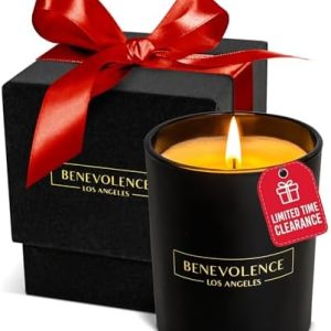 Benevolence LA Rose & Sandalwood Soy Candle, 6 oz