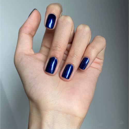 COSMOO Blue Quick Dry Nail Polish, 12ml Iridescent Varnish - Image 8