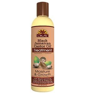 OKAY Black Jamaican Castor Oil Treatment for Healthy Hair 8 Oz