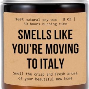 Italy Move Candle ? Aromatherapy Gift ? Non-Toxic