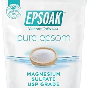 Epsoak 10 lb Epsom Salt, Unscented, USA-Made, Cruelty-Free
