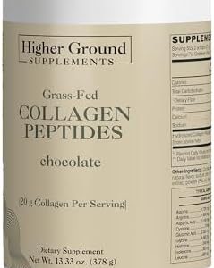 Grass-Fed Collagen Peptides, 18g Protein, Chocolate Flavor