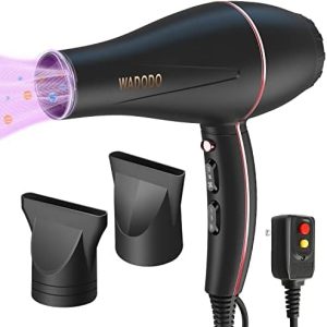 WADODO 2200W Ionic Hair Dryer, Low Noise, Travel-Friendly