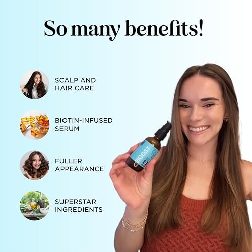 Vegan Biotin Hair Growth Serum with Rosemary & Castor Oil - Image 3
