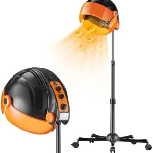 VEVOR 1875W Ionic Hooded Hair Dryer with Timer