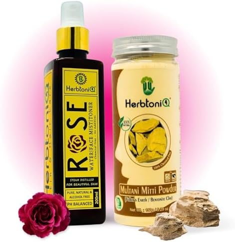 Rose Water Toner & Multani Mitti Clay Skincare Duo