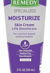 Medline Remedy Unscented Skin Cream, 2 oz, 1.5% Dimethicone