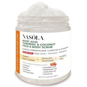 Kojic Acid Turmeric Coconut Sugar Scrub for Deep Cleansing