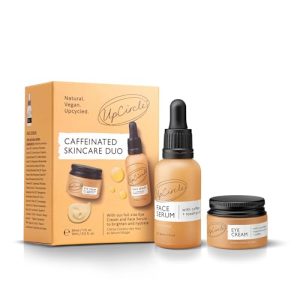 UpCircle Vegan Caffeinated Duo Set: Serum and Eye Cream for Energized Skin 100ml