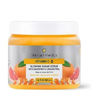 Skin Aid Medics 21 oz Vitamin C Sugar Scrub, Cruelty Free
