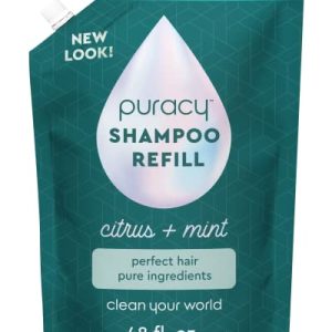 Puracy Natural Shampoo Refill, 48 oz, Sulfate-Free, Color-Safe