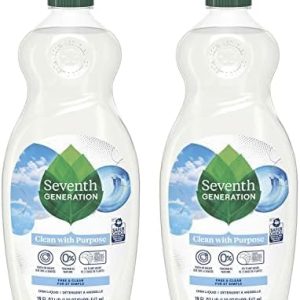 Seventh Generation Free & Clear Dish Soap, 19 Fl Oz (2-Pack)