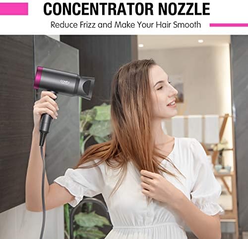 CONFU Professional 1600W Ionic Hair Dryer with Portable Design, Diffuser, and Nozzle Set - Image 7