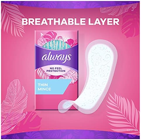 Always Thin Daily Liners, Unscented, Regular Absorbency, 324 Count - Image 3