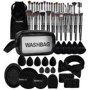 MAANGE 54 Piece Premium Synthetic Makeup Brush Set for Flawless Application