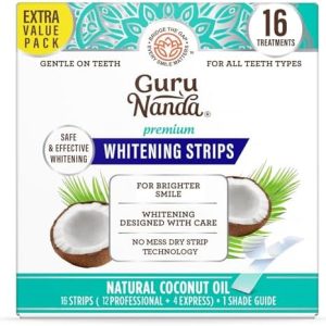 GuruNanda 16-Day Non-Slip Teeth Whitening Strips