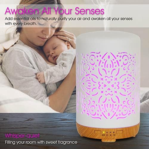 Earnest Living 250ml Ceramic Essential Oil Diffuser with Timers - Image 6