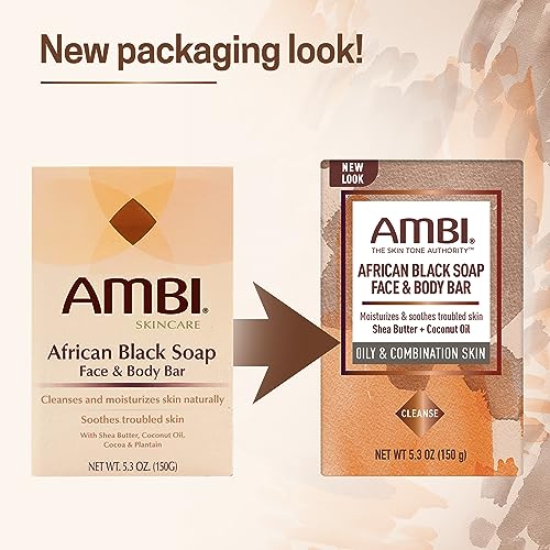 Ambi African Black Soap Bar, Cleans & Nourishes, 5.3 oz - Image 6